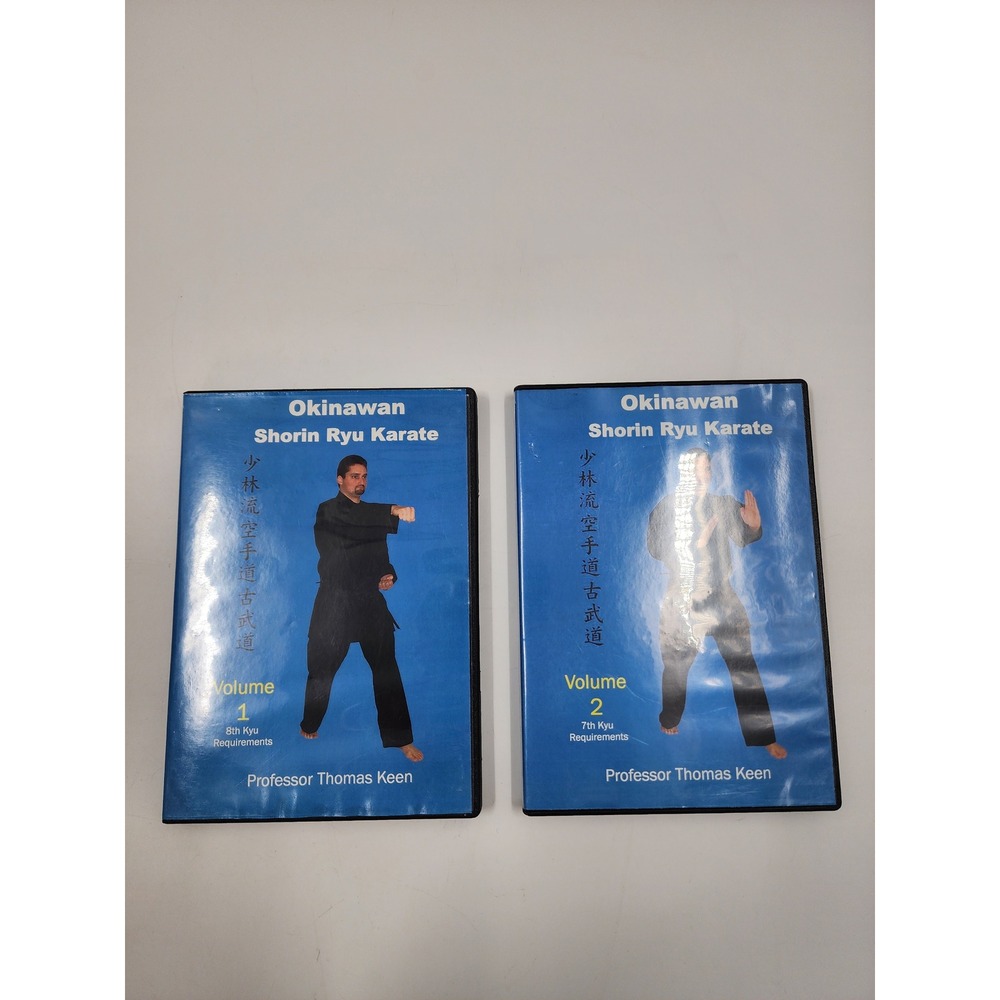 Okinawan Shorin Ryu Karate DVD Set Vol 1 & 2 Professor Thomas Keen 8th 7th Kyu